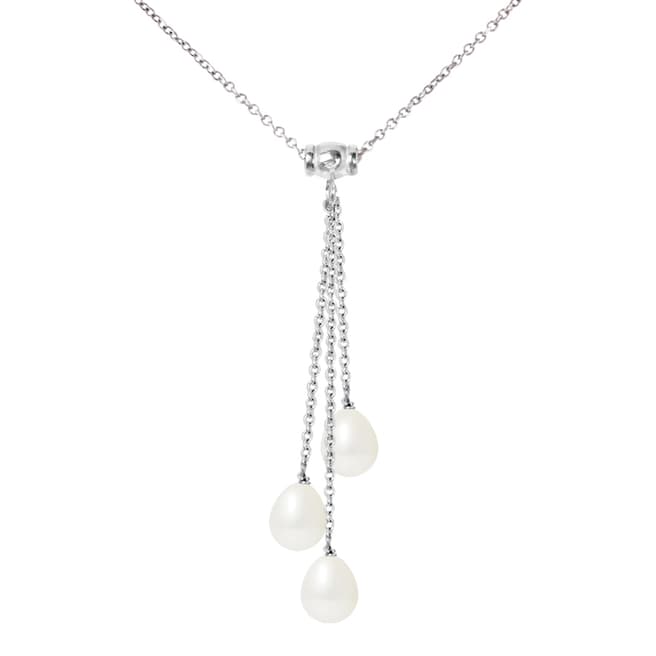 Just Pearl White Pearl Necklace