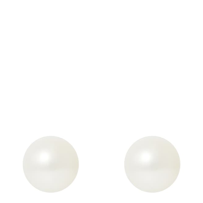Just Pearl White Pearl Stud Earrings 6-7mm