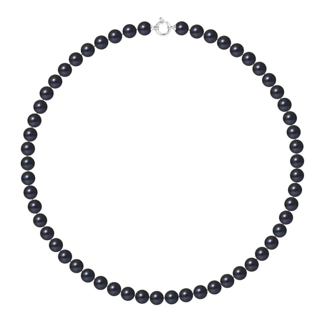 Mitzuko Black White Gold Pearl Choker Necklace
