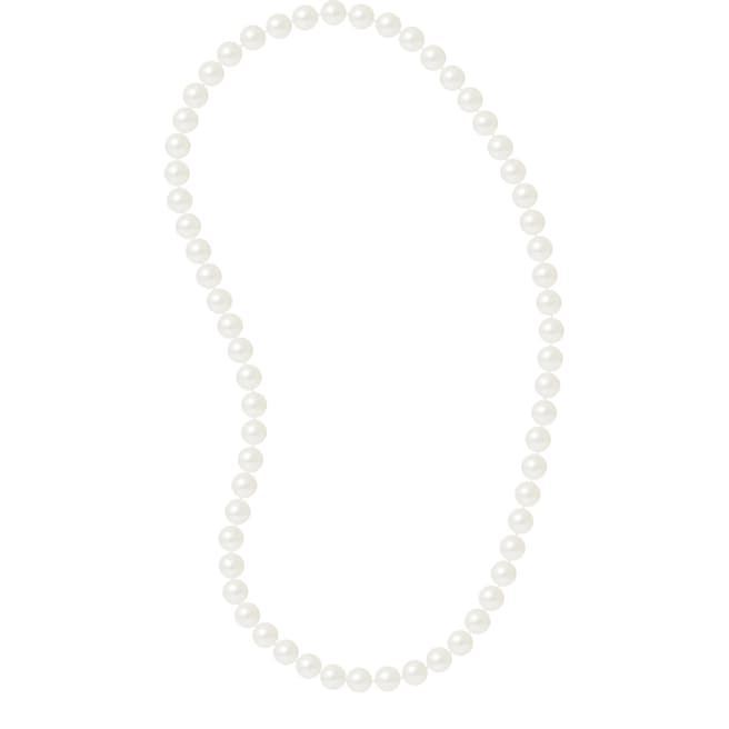 Just Pearl White Sautoir Pearl Necklace