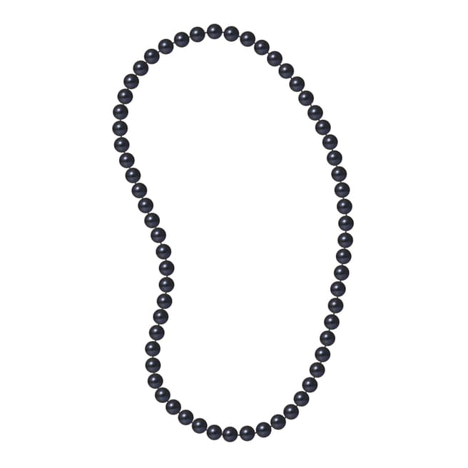 Just Pearl Black Sautoir Pearl Necklace
