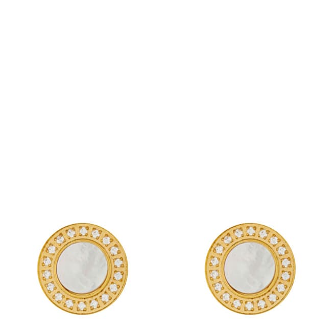 White label by Liv Oliver Gold Pearl Earrings