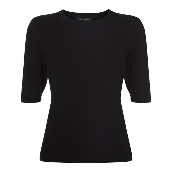 Jaeger Black Compact Knit Tee