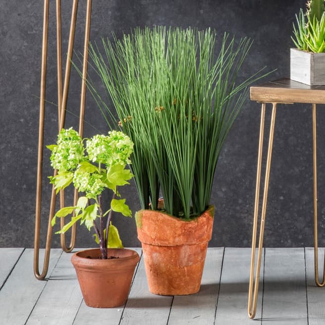 Gallery Living Faux Potted Rye Grass