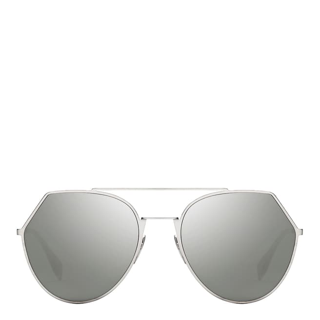 Fendi Women's Silver Eyeshine Sunglasses 55mm