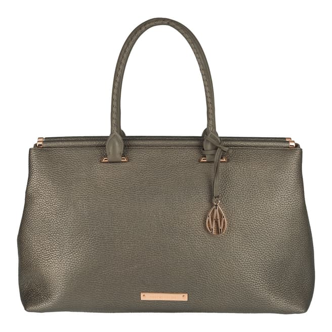 Amanda Wakeley Taupe Python Leather Bag