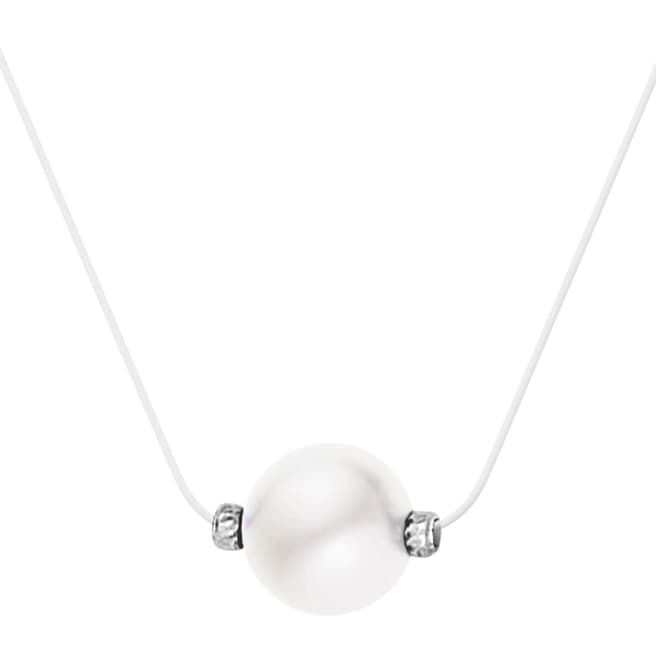 Only You Clear/White Pearl Necklace