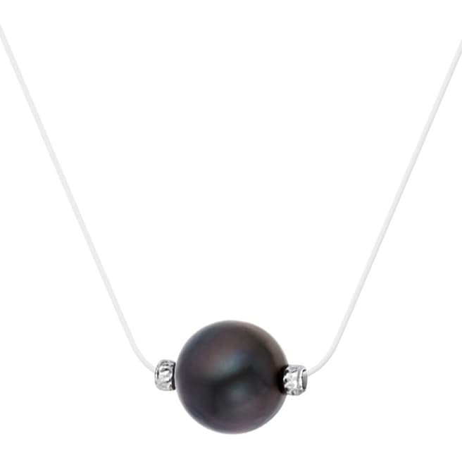 Only You Clear/Black Tahiti Pearl Necklace