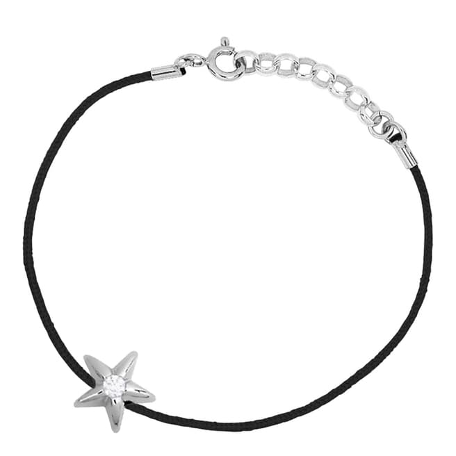 Only You Black/Silver Star Diamond Bracelet 0.05Cts