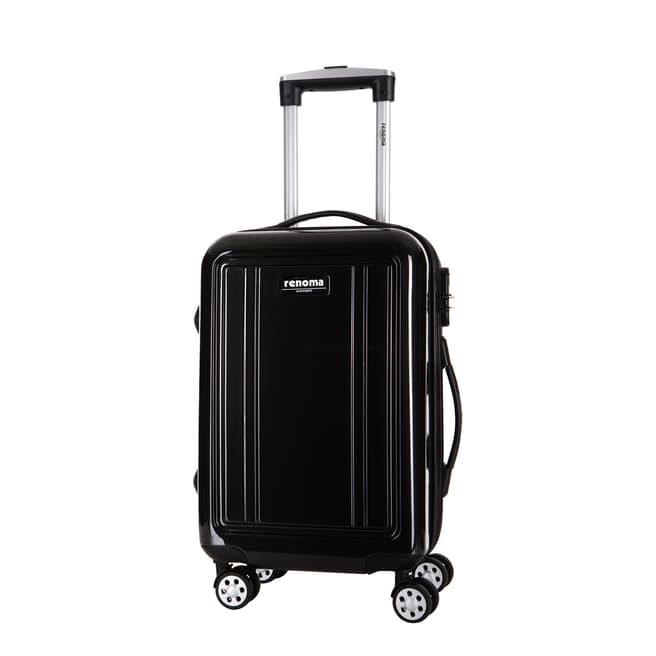 Renoma Black Keaton Spinner Suitcase 56cm