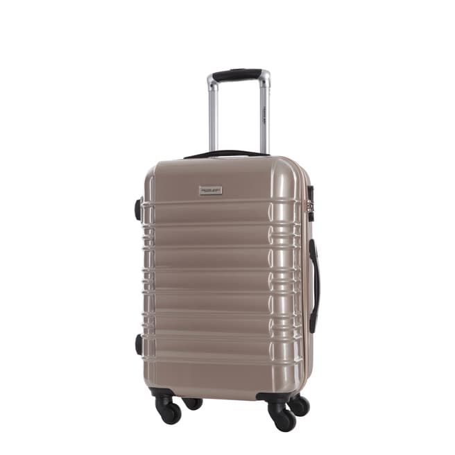 Travel One Beige Princeton Spinner Suitcase 45cm
