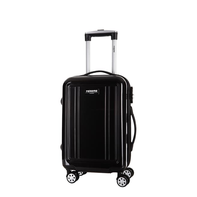 Renoma Black Keaton Spinner Suitcase 46cm