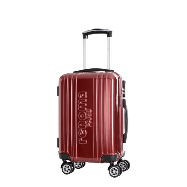 Renoma Burgundy 4 Wheel Harrison Suitcase 48cm