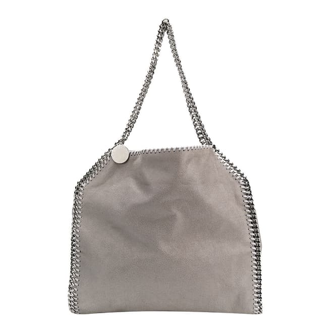 Stella McCartney Light Grey Falabella Logo Tote Bag