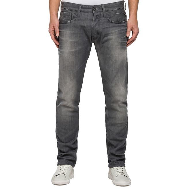 Replay Men's Grey Stretch Jeans