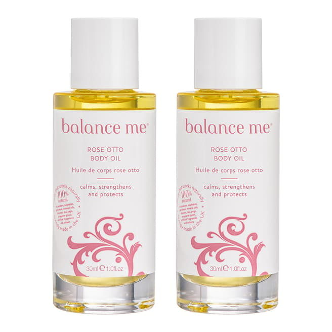 Balance Me Rose Otto Body Oil 30ml Duo