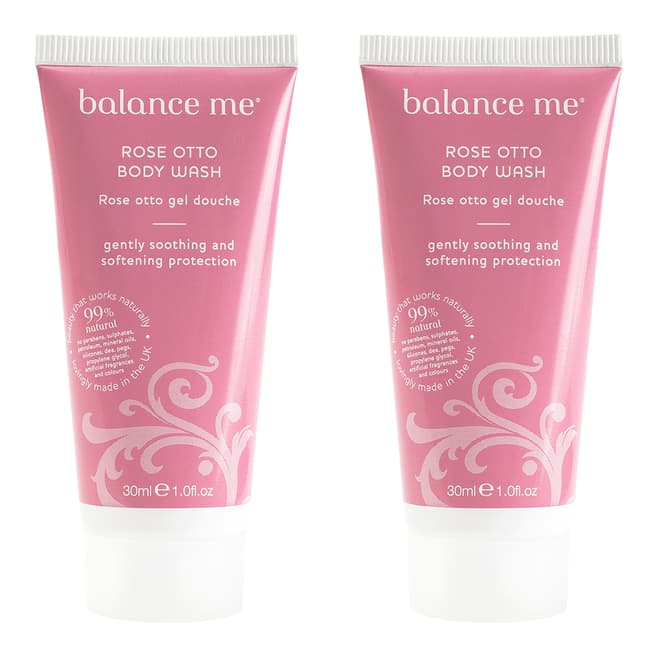 Balance Me Rose Otto Body Wash 30ml Duo