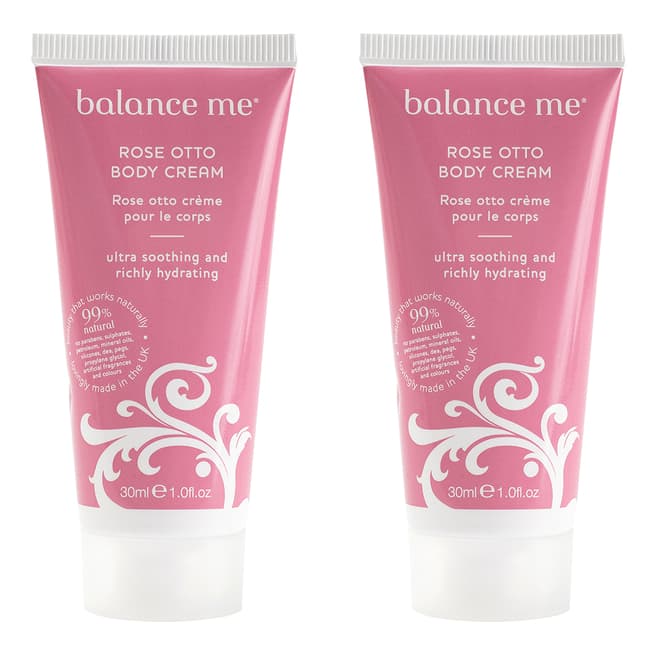 Balance Me Rose Otto Body Cream 30ml Duo