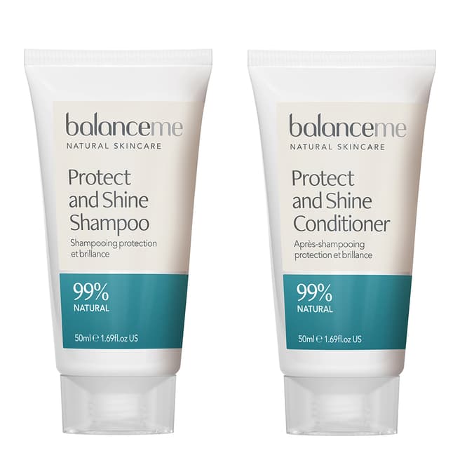 Balance Me Protect and Shine Shampoo & Conditioner 50ml Duo