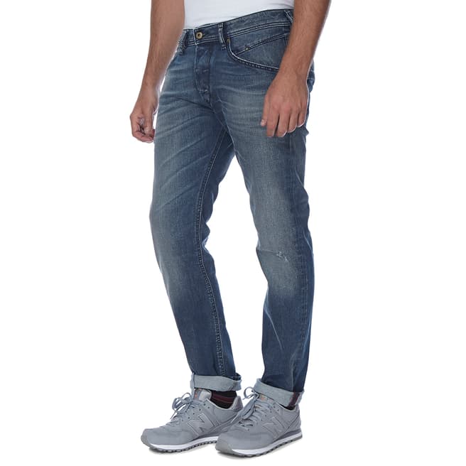 Diesel Blue Belther Stretch Slim Fit Jeans