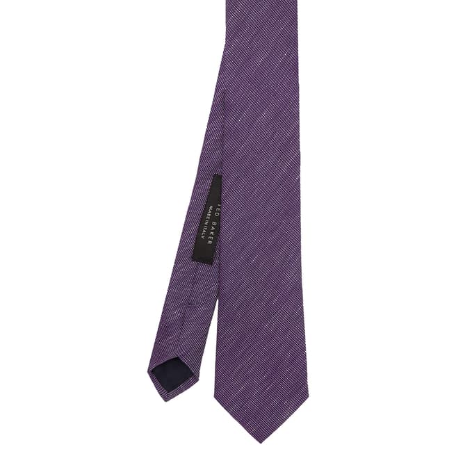 Ted Baker Purple Kloude Plain Tie 7cm