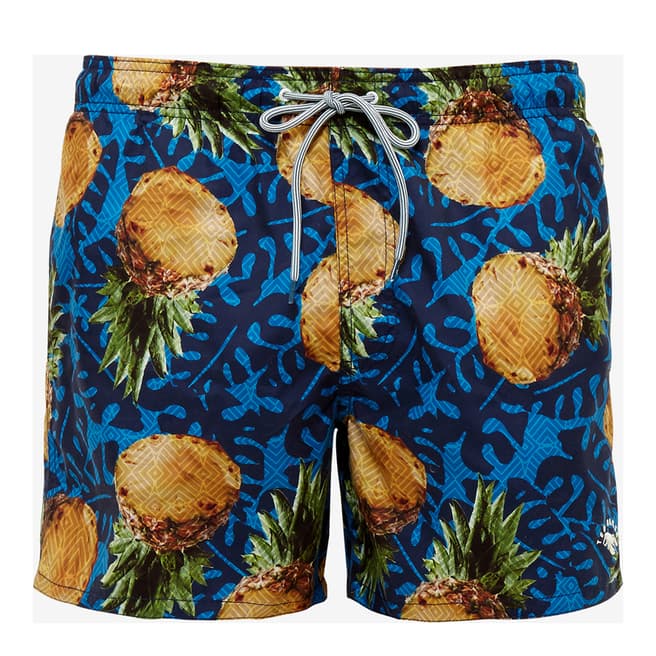 Ted Baker Blue Pineapple Printed Swim Short