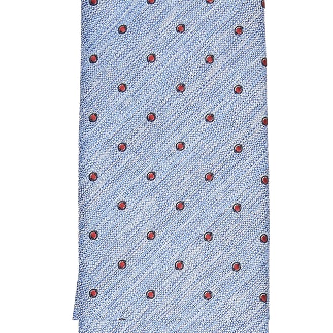 Ted Baker Blue Spotted Silk Tie