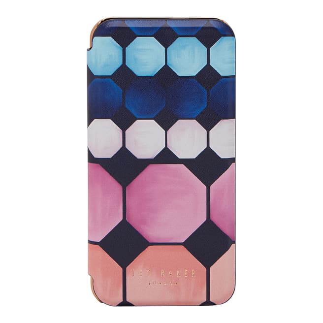 Ted Baker Womens Navy Ted Baker Gwyneth Mosaic Iphone Case