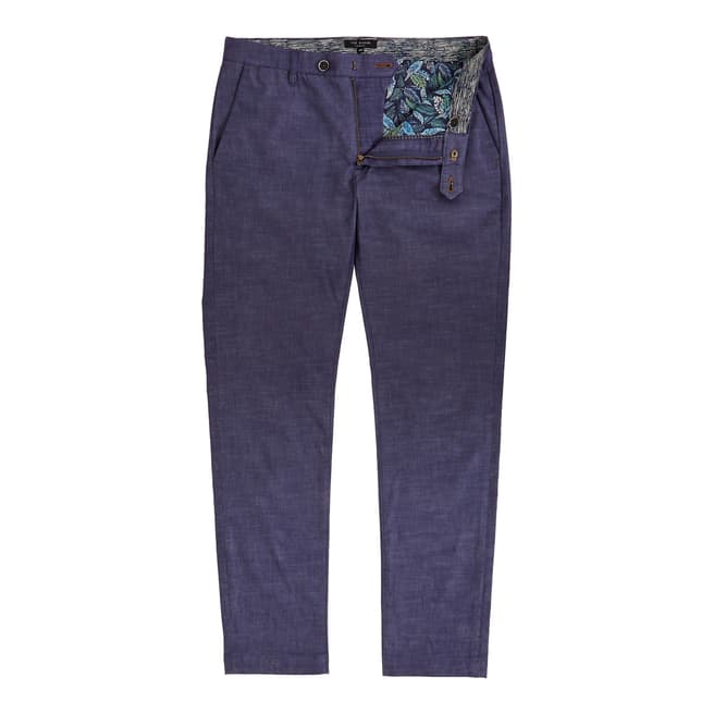 Ted Baker Dark Blue Shiresy Slim Fit Trousers