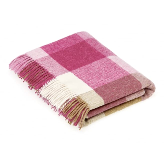 Bronte by Moon Pink/Natural Rome Shetland Throw 140x185cm
