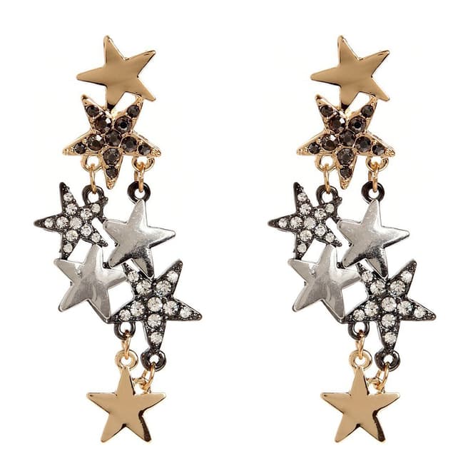 Amrita Singh Gold/Silver Celestial Starburst Crystal Earrings