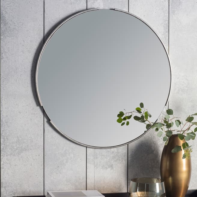 Gallery Living Fiona Round Mirror in Silver
