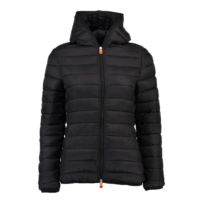 Geographical Norway Women's Black Daynight Hood Jacket