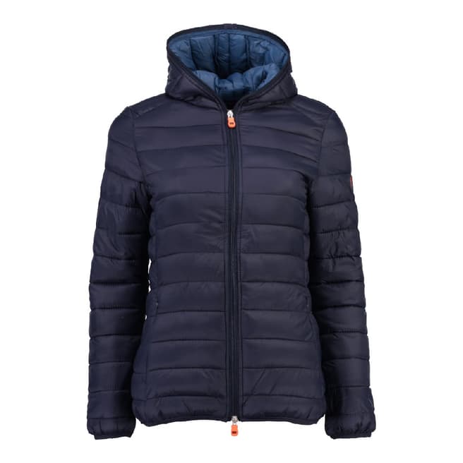 Geographical Norway Women's Navy Daynight Hood Jacket