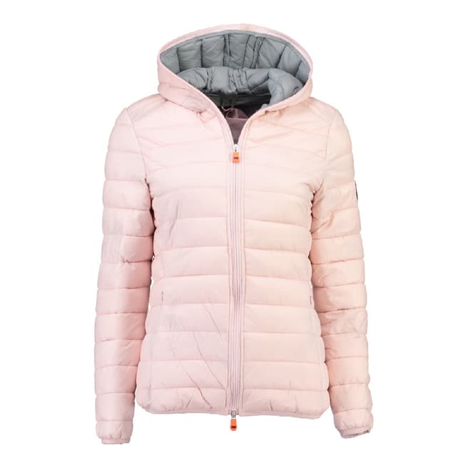 Geographical Norway Women's Pink Daynight Hood Jacket