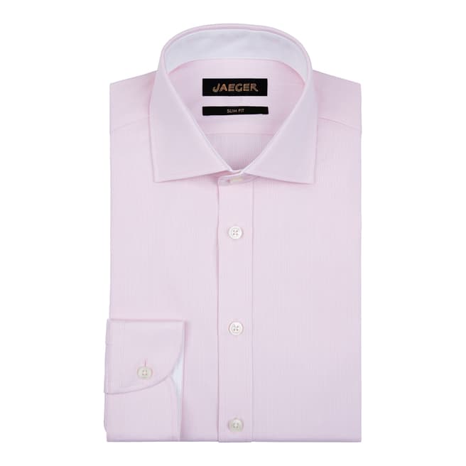 Jaeger Pink Fine Stripe Slim Shirt