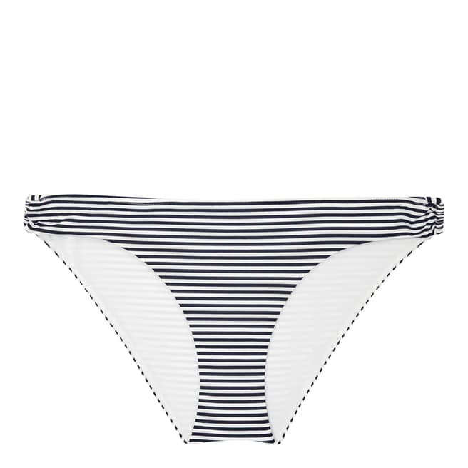 Reiss Off White/Navy Bermuda Stripe Bikini Bottoms