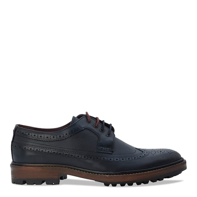 Ted Baker Dark Blue Leather Caso Brogues