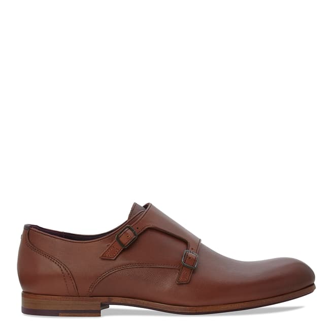 Ted Baker Tan Brown Valath Monk Strap Shoes