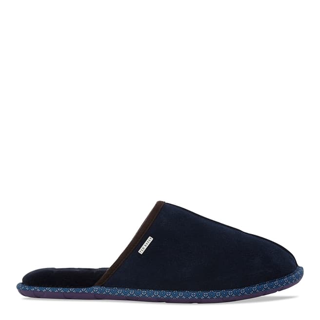 Ted Baker Navy Suede Youngi 2 Slippers