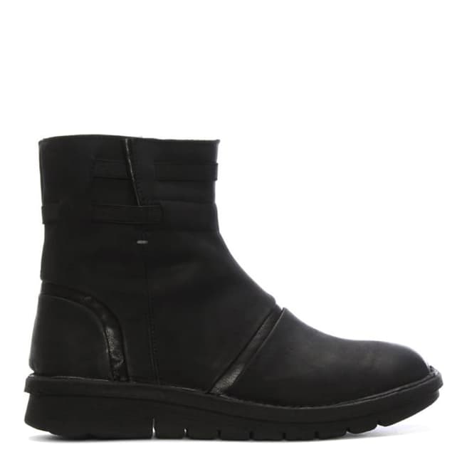 Khrio Black Suede Rugged Ankle Boots