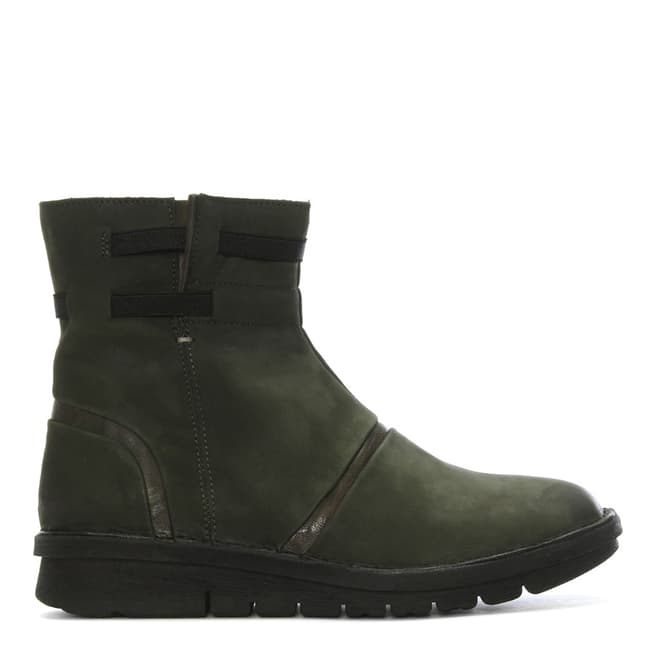 Khrio Khaki Suede Rugged Ankle Boots