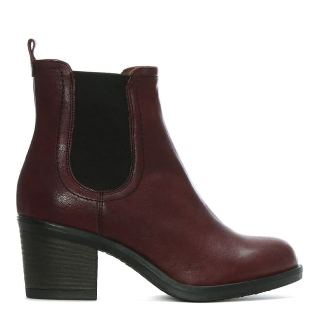 Morichetti Burgundy Leather Chelsea Boots