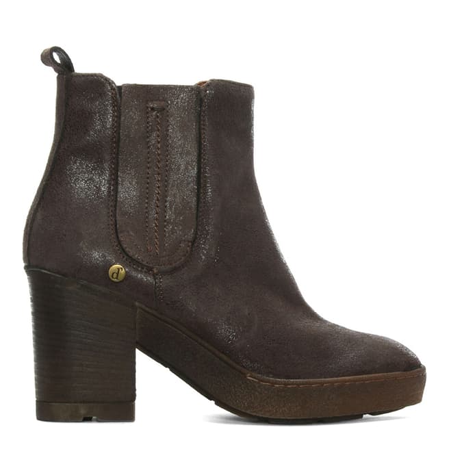 Morichetti Brown Leather Crepe Sole Ankle Boots
