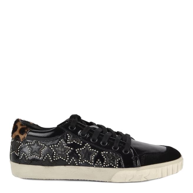 ASH Black Patent Leather Majestic Bis Trainers