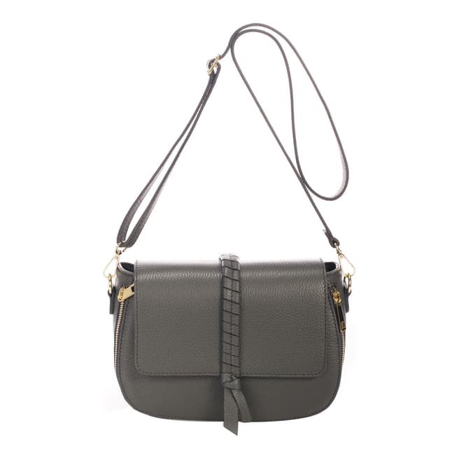 Lisa Minardi Grey Leather Crossbody Bag