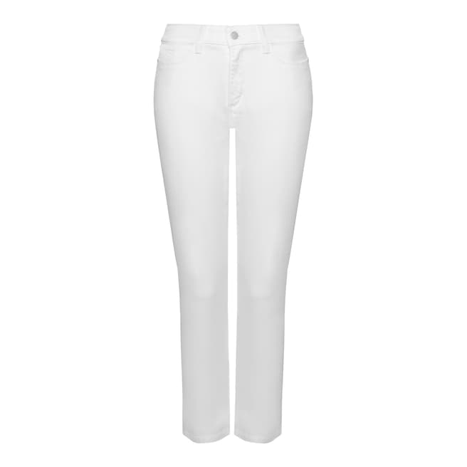 NYDJ White Clarissa Ankle Cotton Stretch Jeans