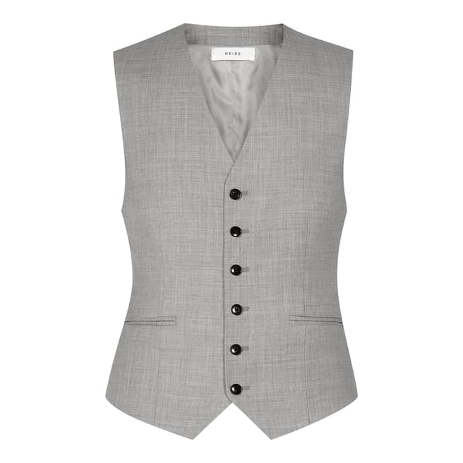 Reiss Grey Harry Wool Waistcoat