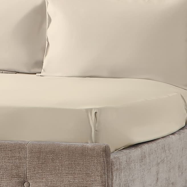 Hotel Living 600TC Super King Fitted Sheet, Ivory