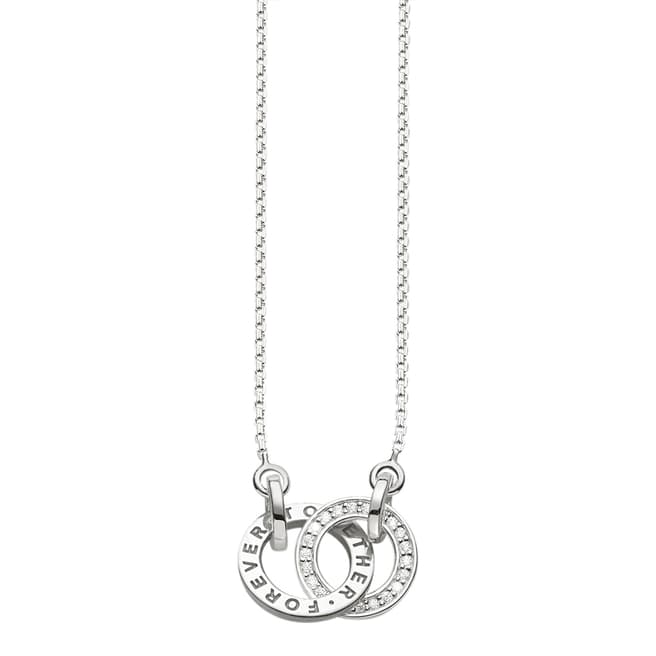 Thomas Sabo Women's Sterling Silver Together Forever Zirconia Necklace